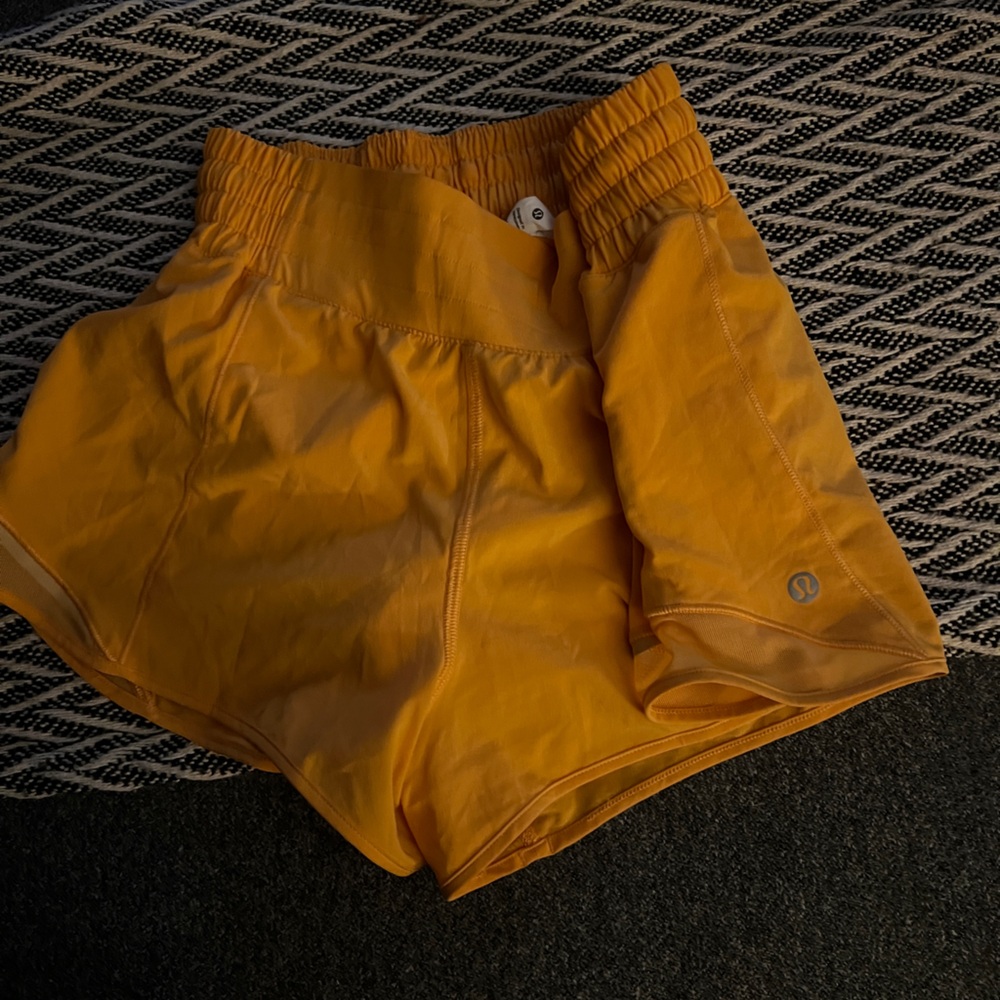 lululemon athletica Orange Athletic Shorts
